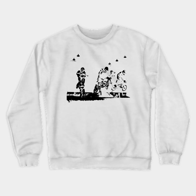 bmx Crewneck Sweatshirt by rickylabellevie